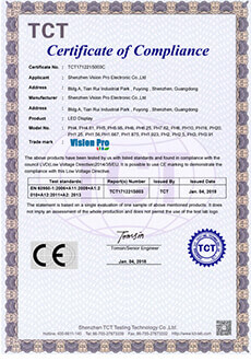 TCT Certificate of Compliance